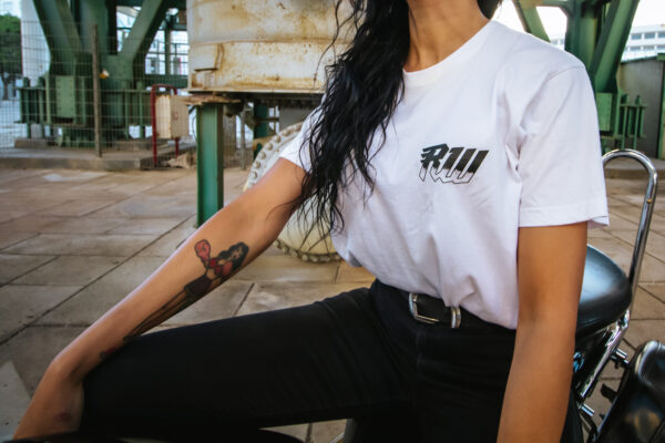 T-shirt RW Motorcycles BUILT TO RIDE Branca - Image 2