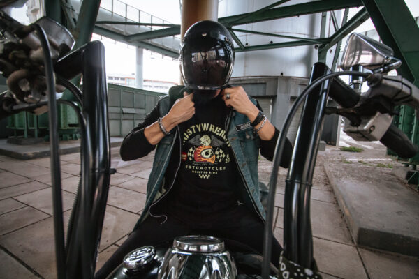 T-shirt RW Motorcycles Flames Helmet - Image 2