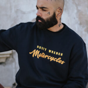 Sweatshirt RW Motorcycles Azul Bordado