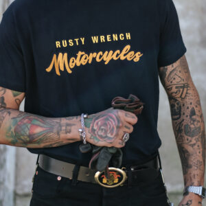 T-shirt RW Motorcycles Azul Bordado