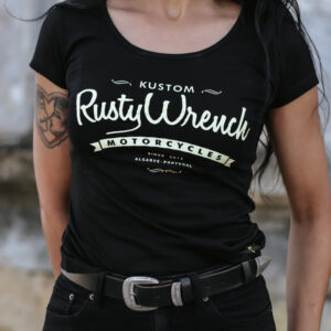 T-shirt Mulher RW Motorcycles Preta