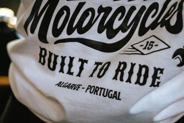 T-shirt RW Motorcycles BUILT TO RIDE Branca - Image 3