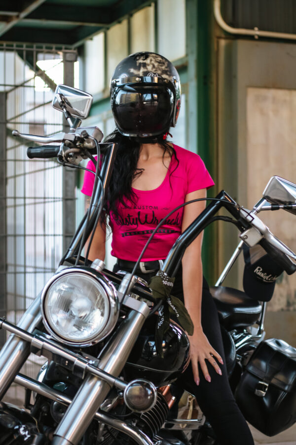 T-shirt Mulher RW Motorcycles Rosa - Image 2